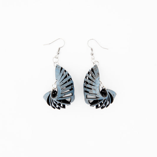 Cork Drop Earrings – Sculpted – Turquoise