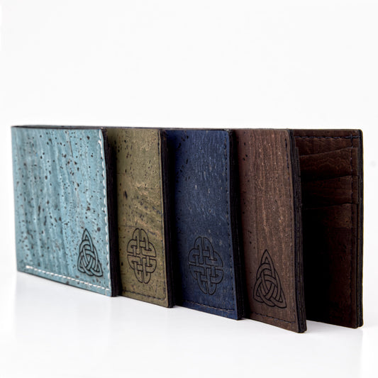 RFID Cork Wallet – Bifold – Turquoise Blue