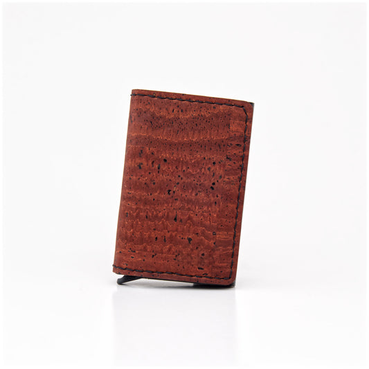 RFID Cork Wallet – Personalised Burgundy