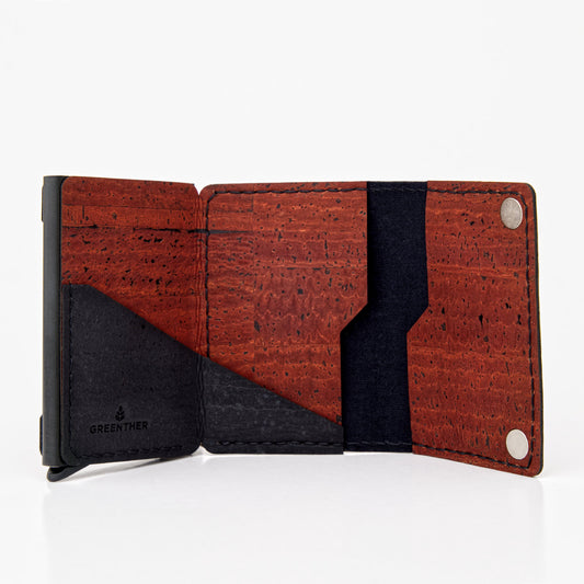RFID Cork Wallet – Personalised Burgundy