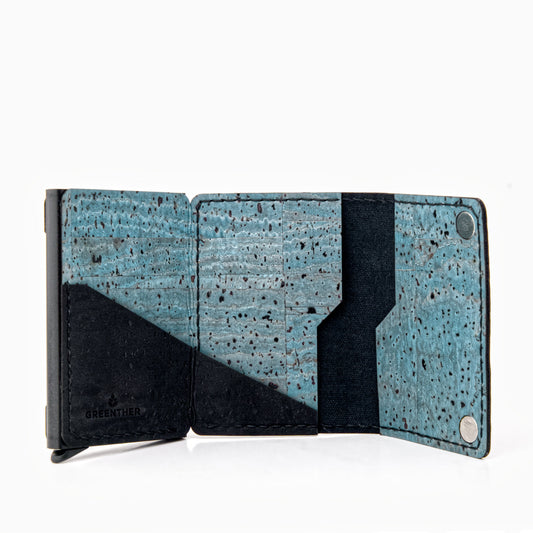 RFID Cork Wallet – AirTag Edition – Blue