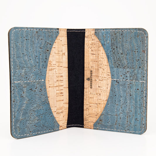RFID Cork Passport Holder – Personalised Turquoise