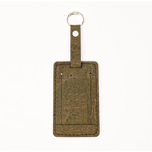 Cork Luggage Tag – Green