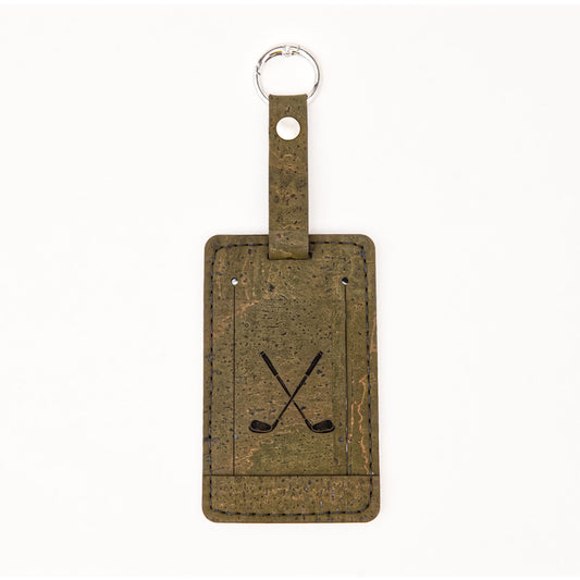 Cork Luggage Tag – Green - Golf Edit
