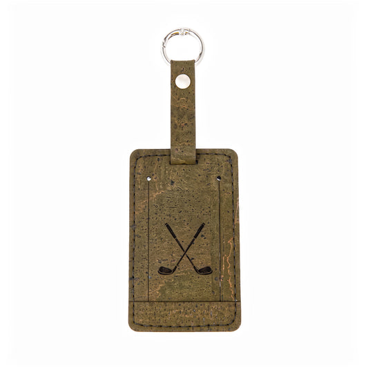 Cork Luggage Tag – Green - Golf Edit