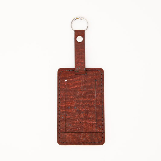Cork Luggage Tag – Burgundy
