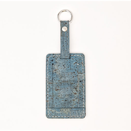 Cork Luggage Tag – Turquoise