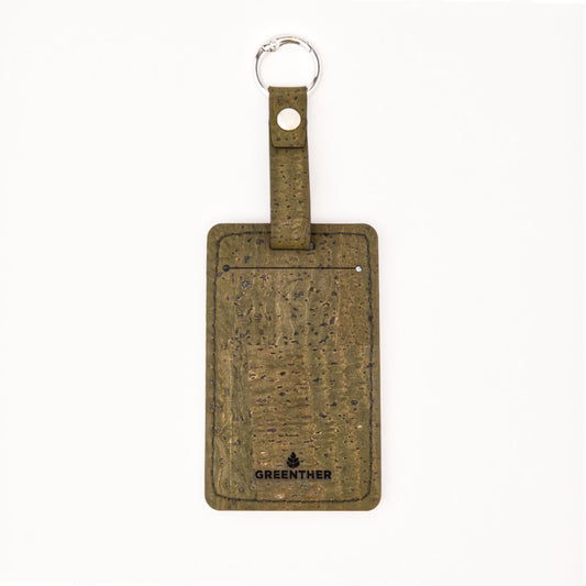 Cork Luggage Tag – Green - Golf Edit