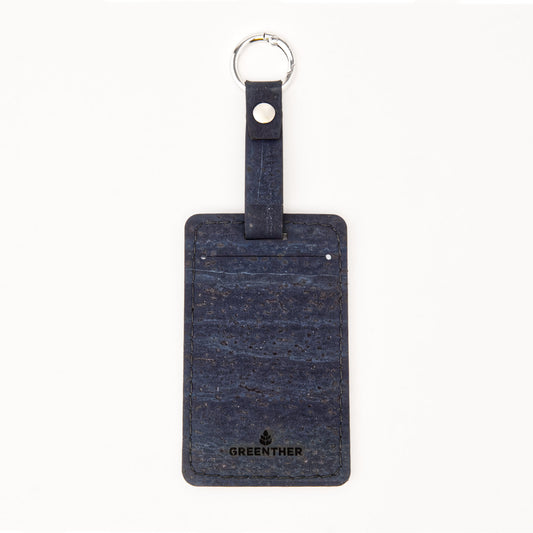 Cork Luggage Tag – Navy - Golf Edit