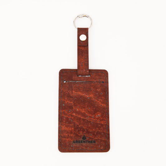 Cork Luggage Tag – Burgundy