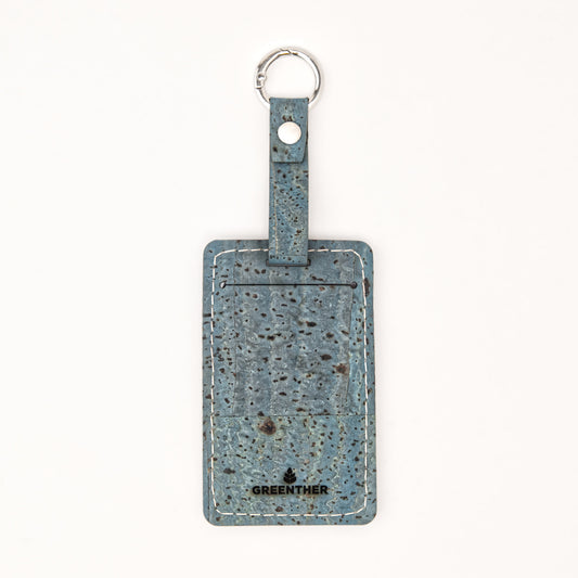 Cork Luggage Tag – Turquoise - Golf Edit