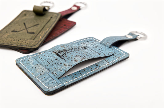 Cork Luggage Tag – Blue - Golf Edit