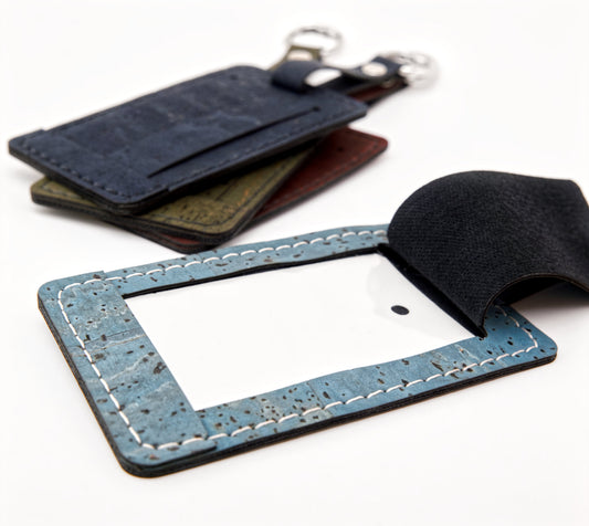 Cork Luggage Tag – Turquoise