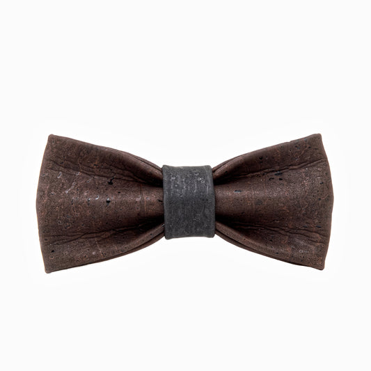 Cork Bow Tie – Brown & Black
