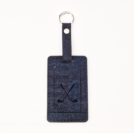 Cork Luggage Tag – Navy - Golf Edit