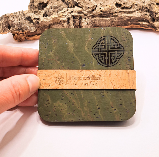Cork Coaster, Personalized cork drink coasters, Celtic design