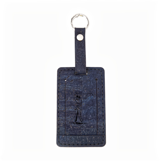 Cork Luggage Tag – Navy - Golf Edit