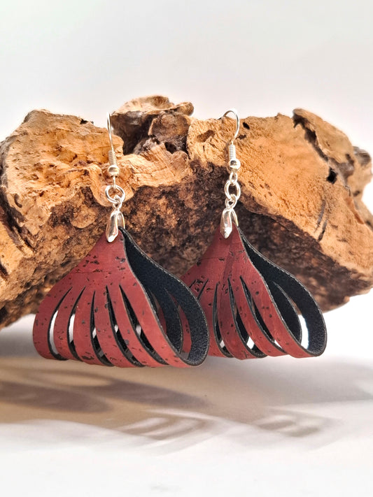 Cork Earrings Sculptured Lemon