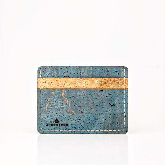 Slim Cork Wallet – Turquoise Blue