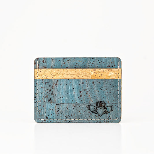 Slim Cork Wallet – Turquoise Blue