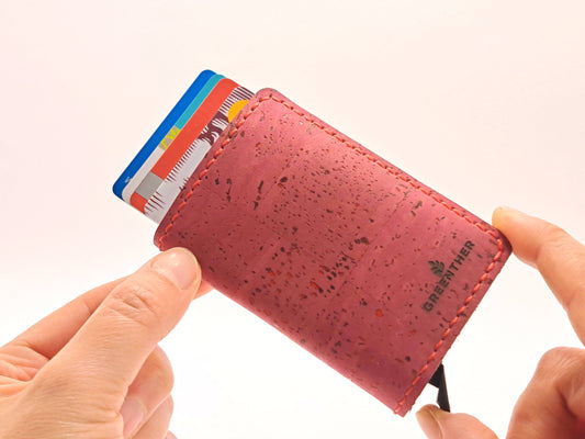 Personalized Rose Cork RFID wallet