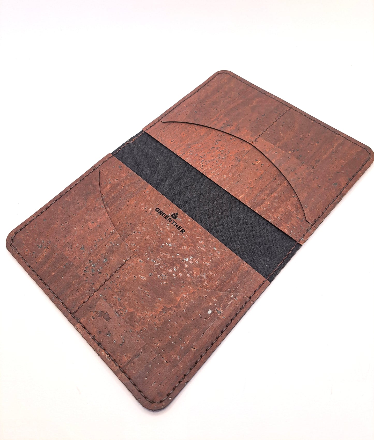 Cork Passport Holder close up