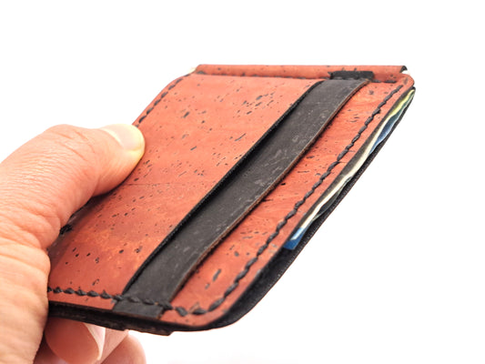 cork wallet, money clip cork slim walle