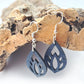 Navy Cork Earrings