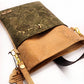 cork handbag green open front