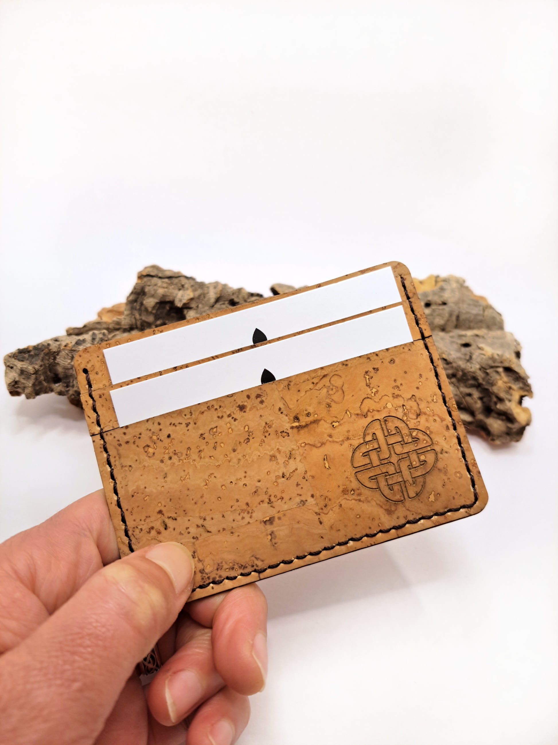 natural cork slim wallet, card holder 