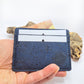 cork slim wallet, card holder navy 
