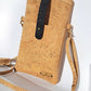 cork leather handbag
