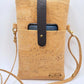 Cork cross body cell phone mini bag