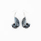 Cork Drop Earrings – Sculpted – Turquoise