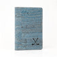 Cork Golf Scorecard Holders Portuguese Cork leather, Handcrafted in Ireland Blue 