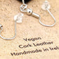 Cork Geometric Earrings – Turquoise