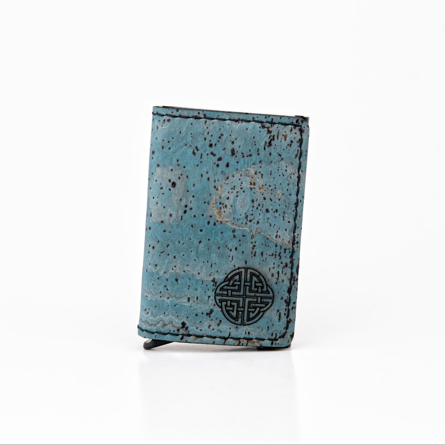 RFID Cork Wallet – Celtic – Turquoise Blue