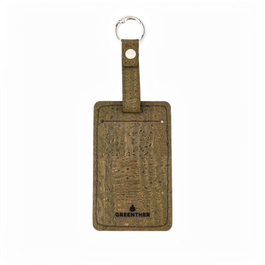 Cork Luggage Tag – Green