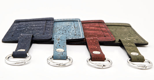 Cork Luggage Tag – Burgundy