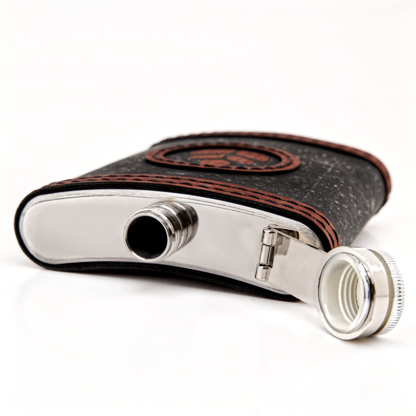 Stainless Steel - Cork Hip Flask – Bespoke Greenther Edition