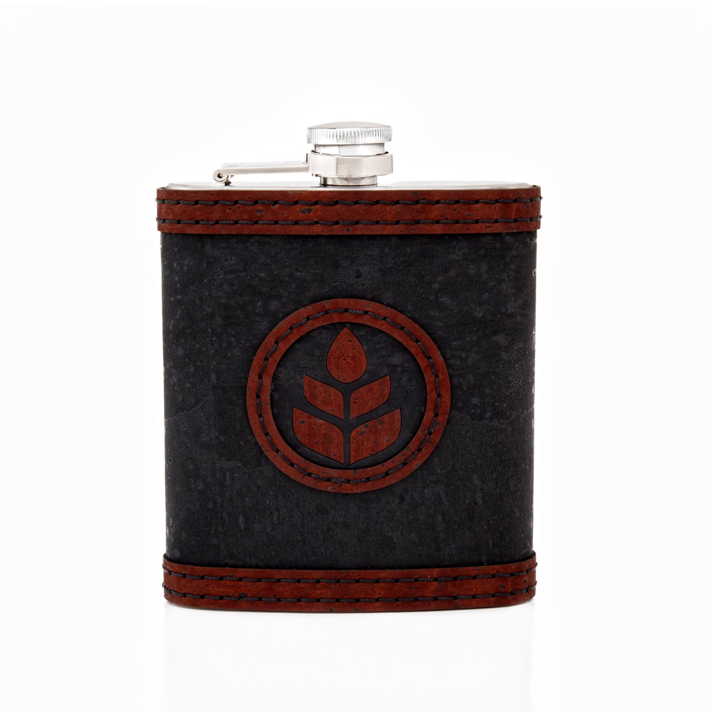 Stainless Steel - Cork Hip Flask – Bespoke Greenther Edition