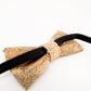 Cork Bow Tie – Burgundy & Black