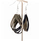 Cork Drop Earrings – Sculpted – Green