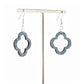 Cork Clover Earrings – Turquoise