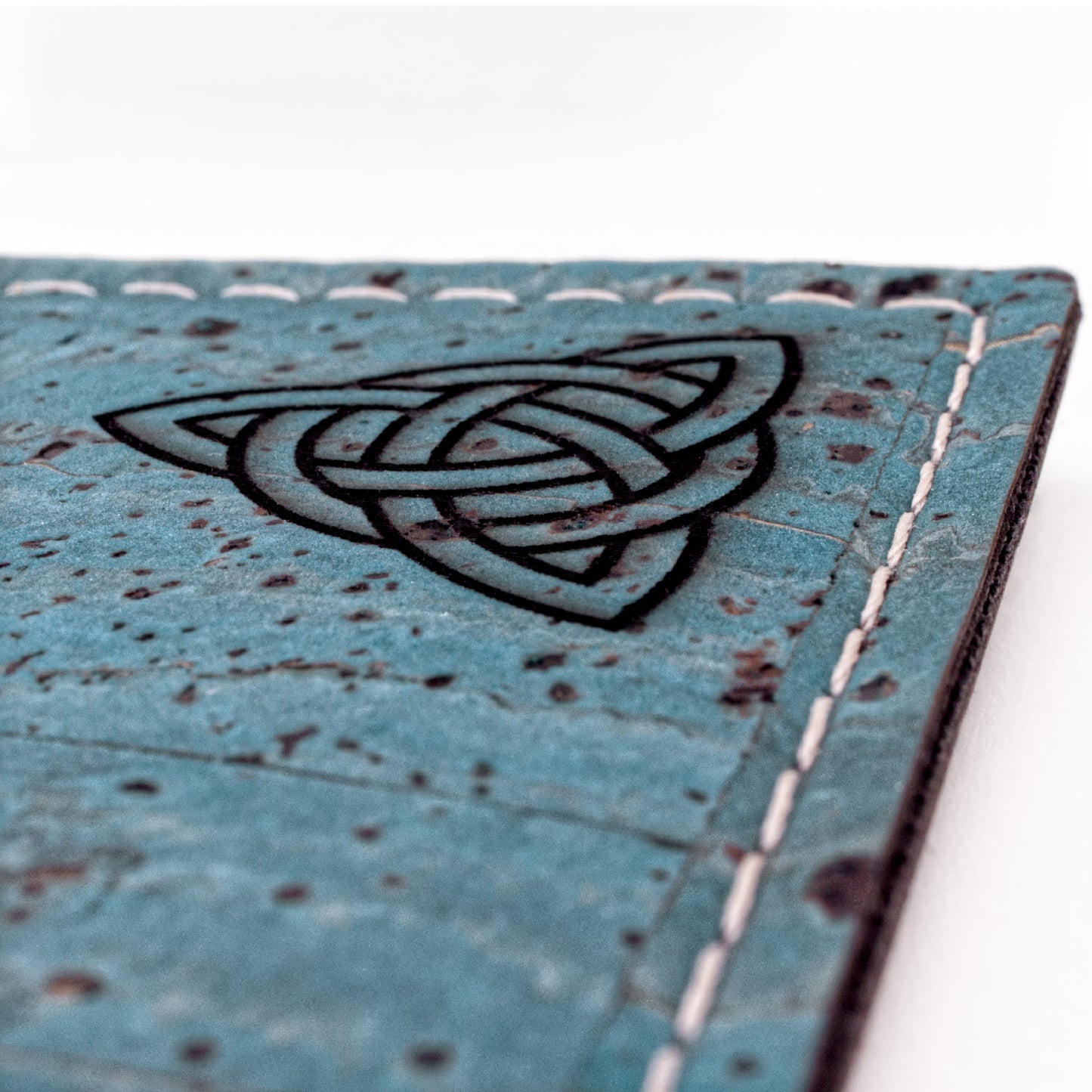 RFID Cork Wallet – Bifold – Turquoise Blue