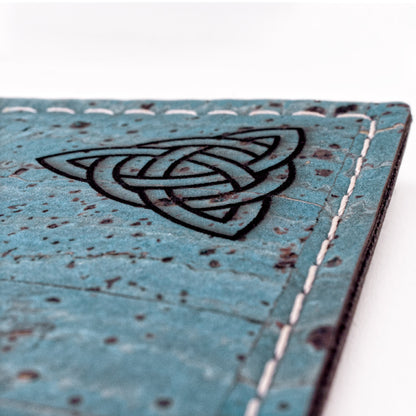 Slim Cork Wallet – Money Clip – Navy