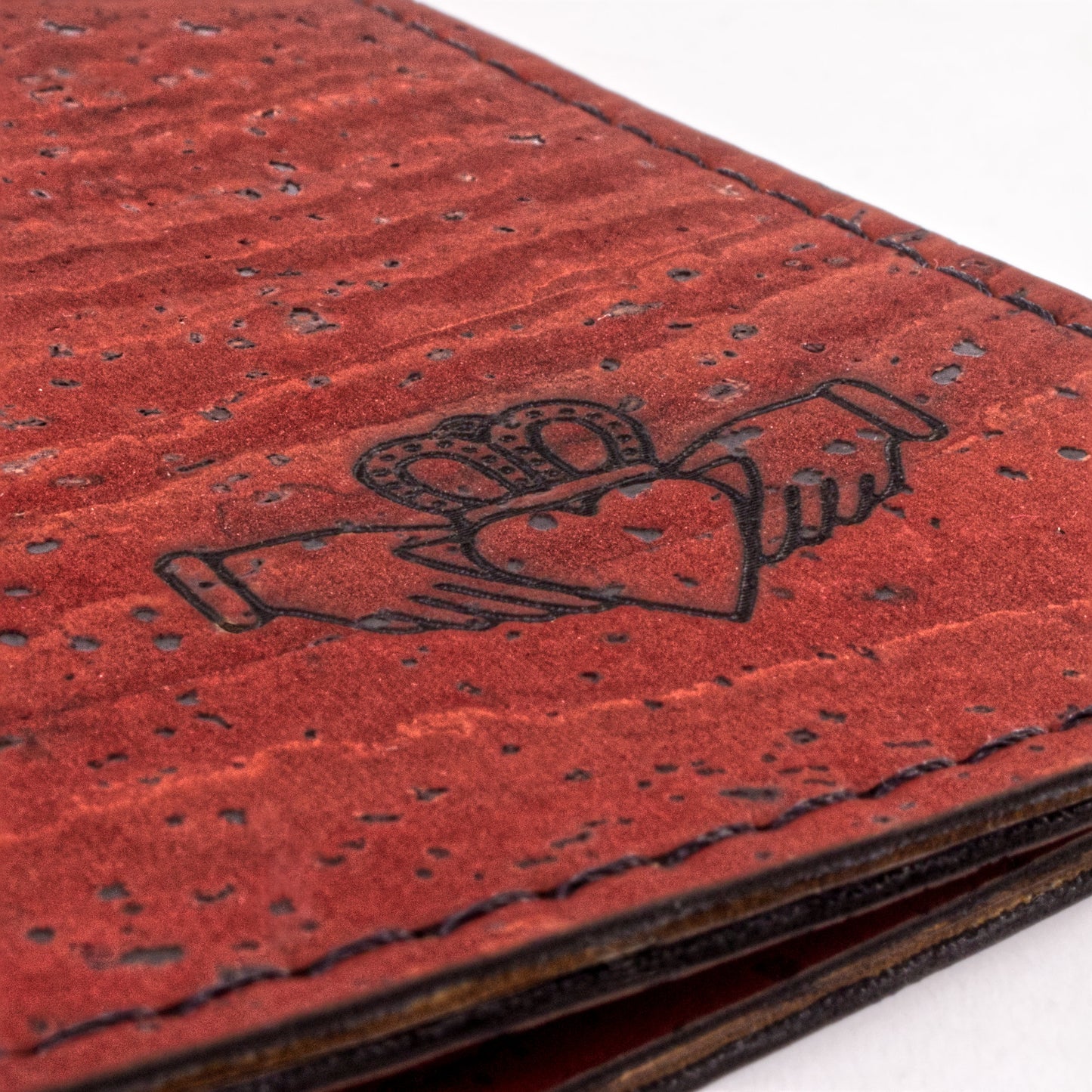 RFID Cork Passport Holder  – Burgundy