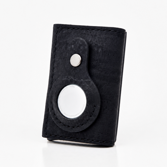RFID Cork Wallet – AirTag Edition – Black