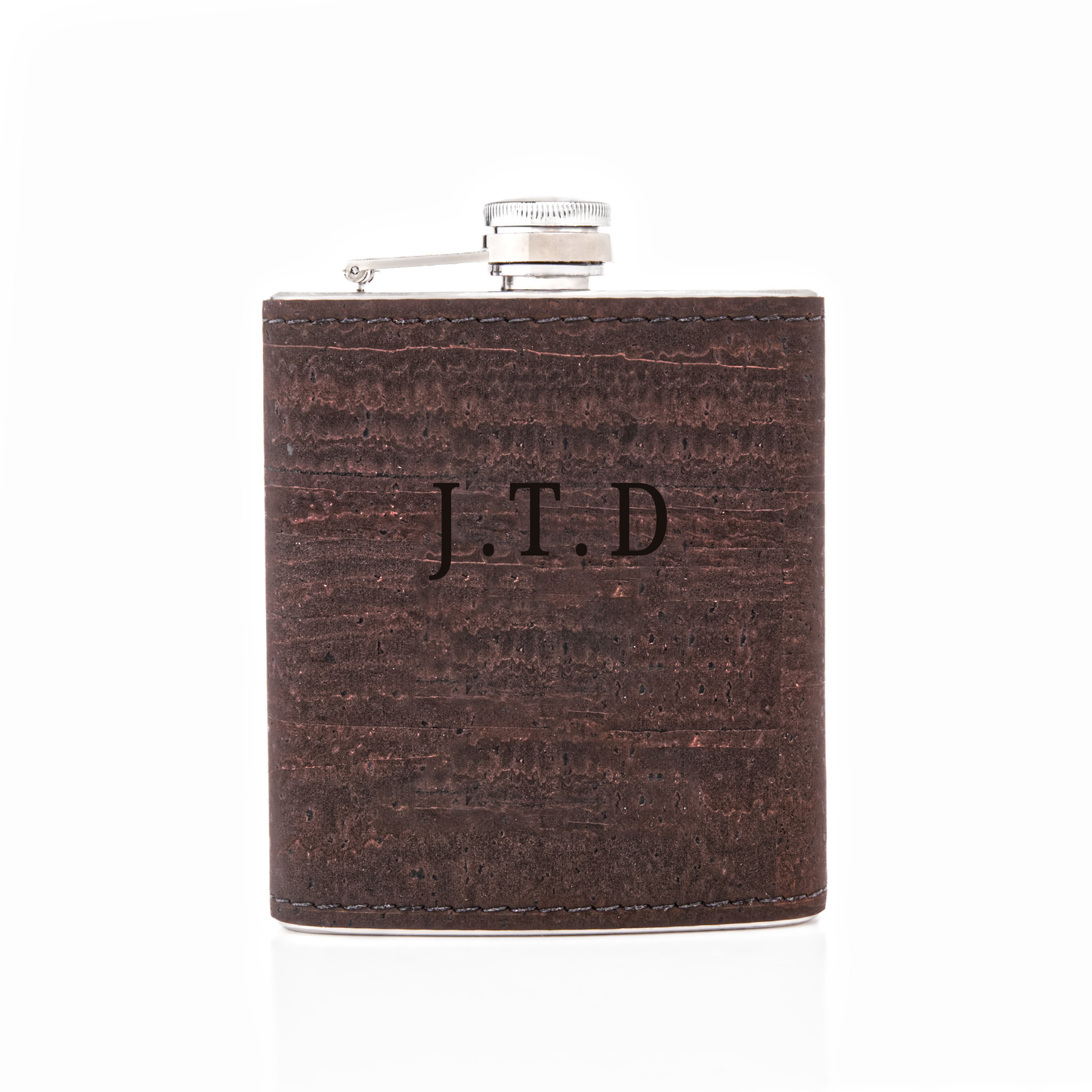 Personalised - Cork Hip Flask - Color Selection