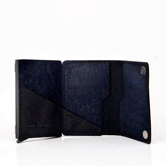 RFID Cork Wallet – AirTag Edition – Navy